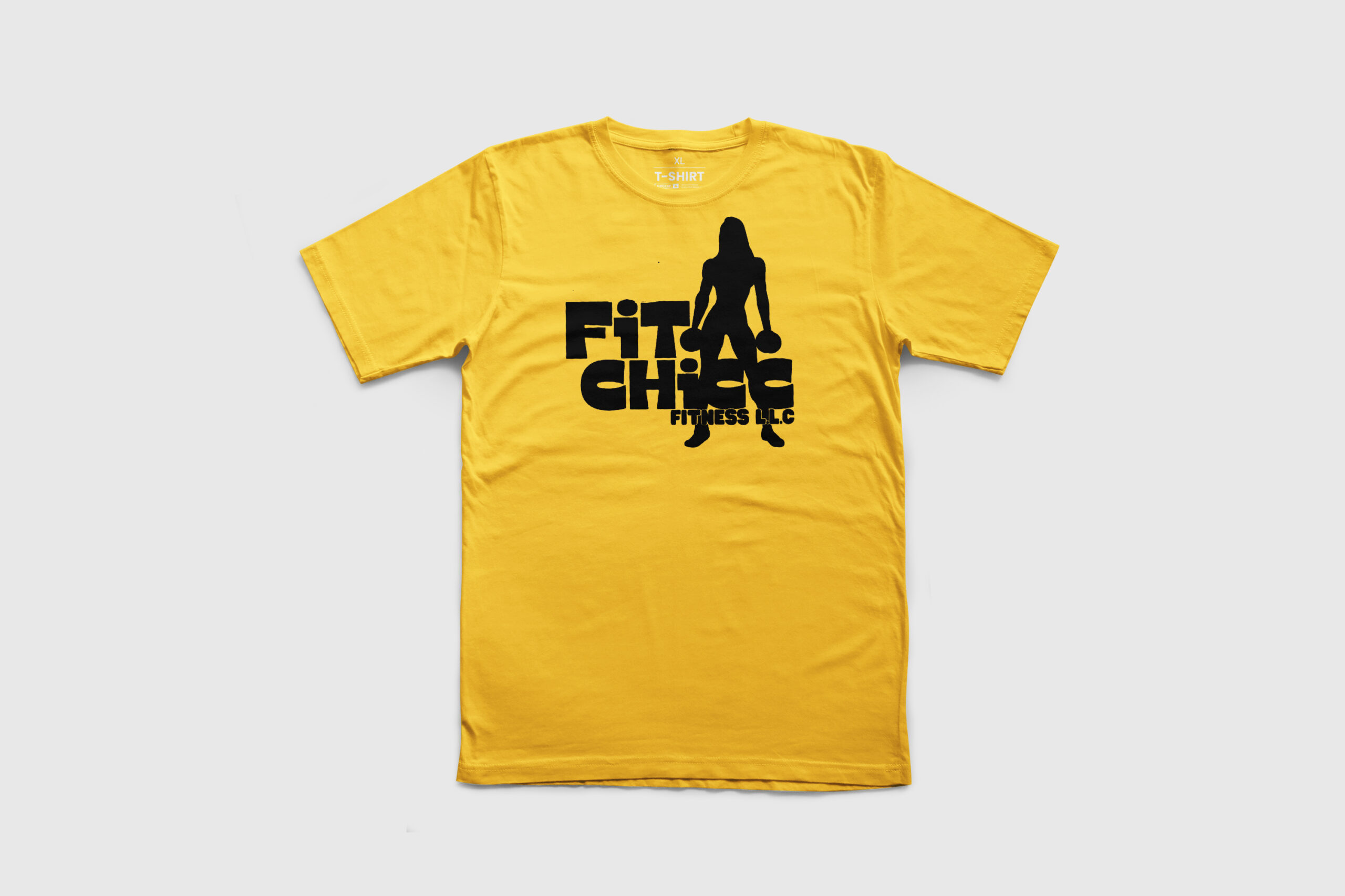 Fitchicc Fitness Black Logo T-Shirt - Image 9