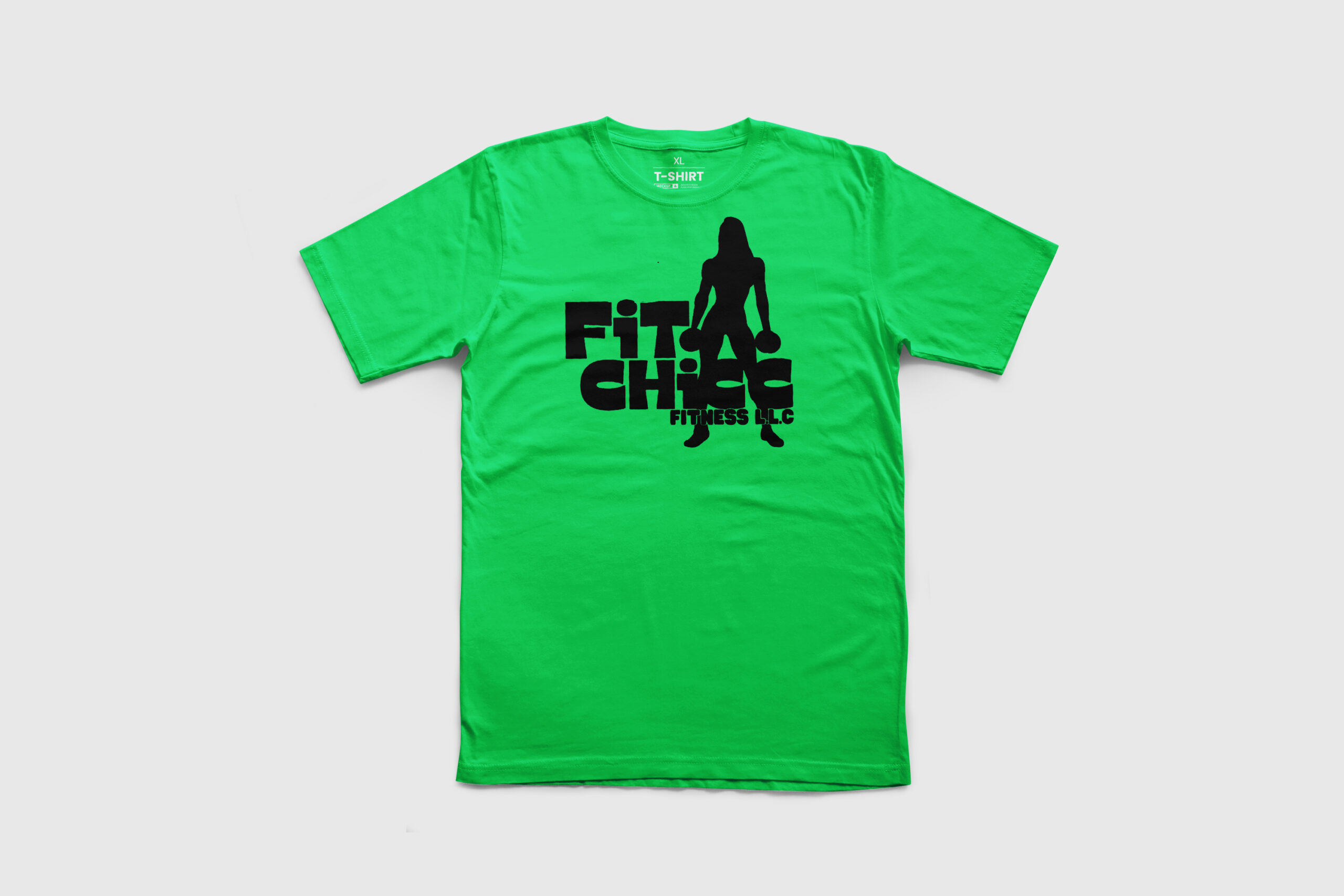 Fitchicc Fitness Black Logo T-Shirt - Image 8