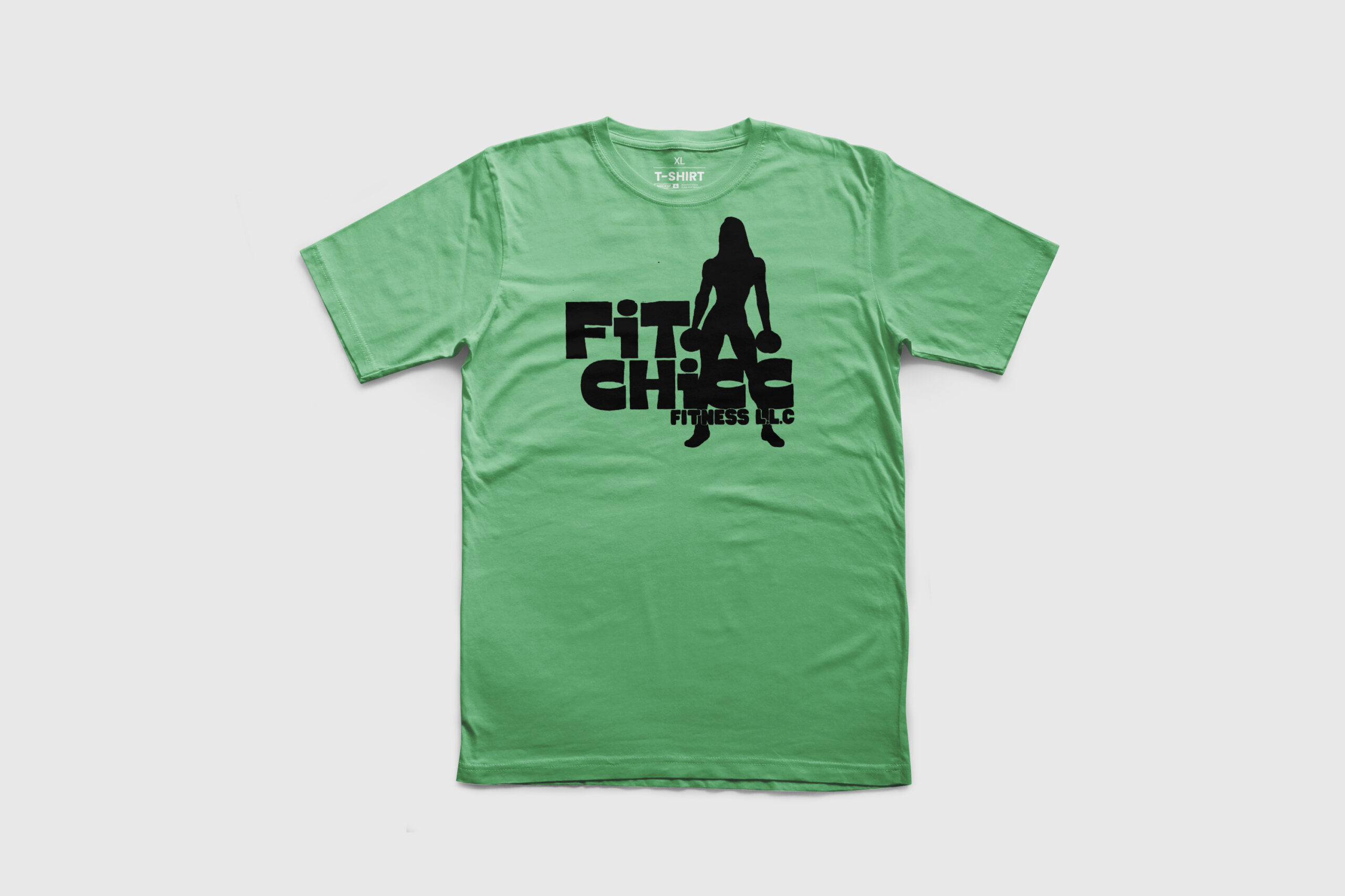 Fitchicc Fitness Black Logo T-Shirt - Image 5