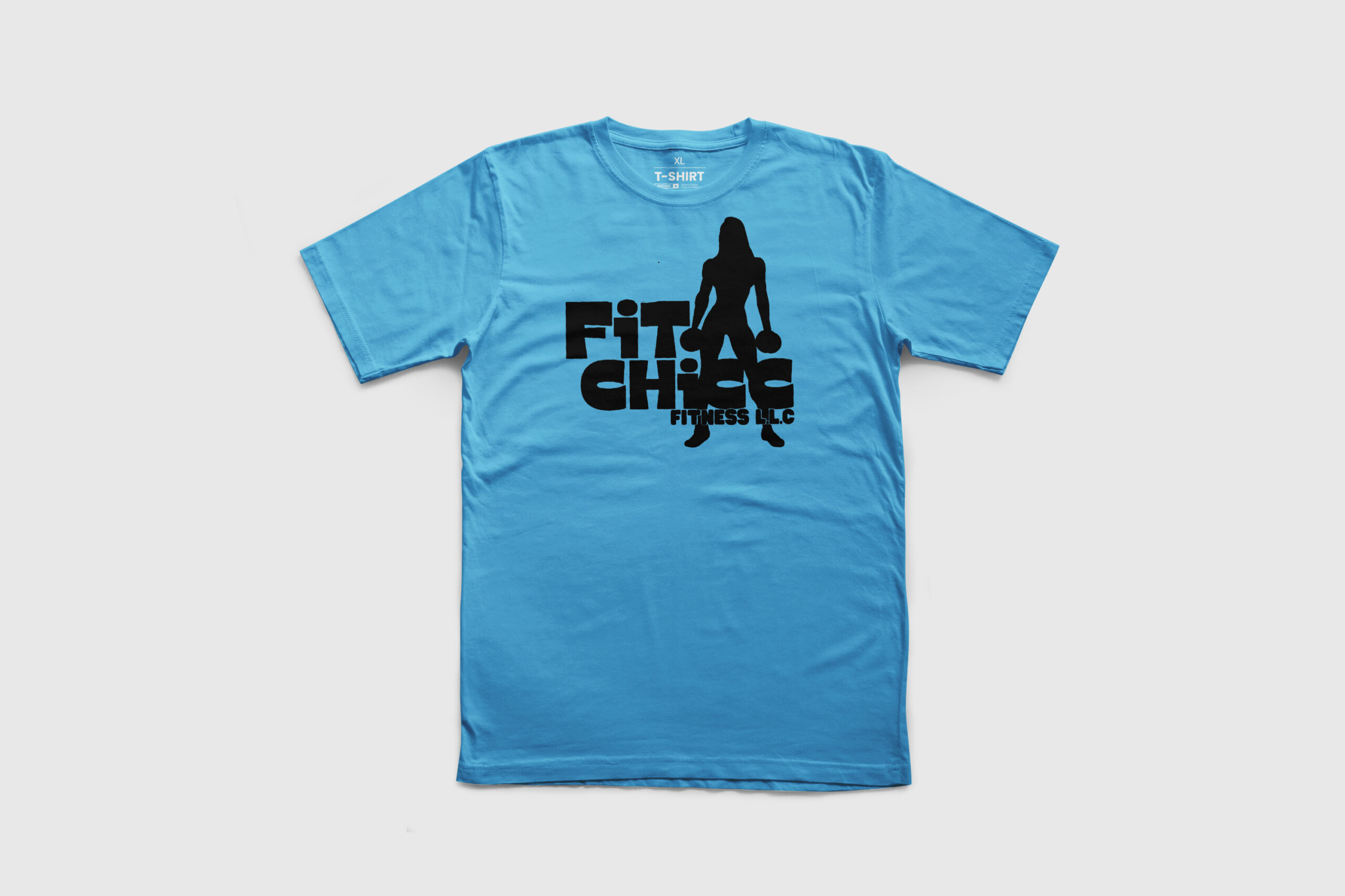 Fitchicc Fitness Black Logo T-Shirt - Image 3