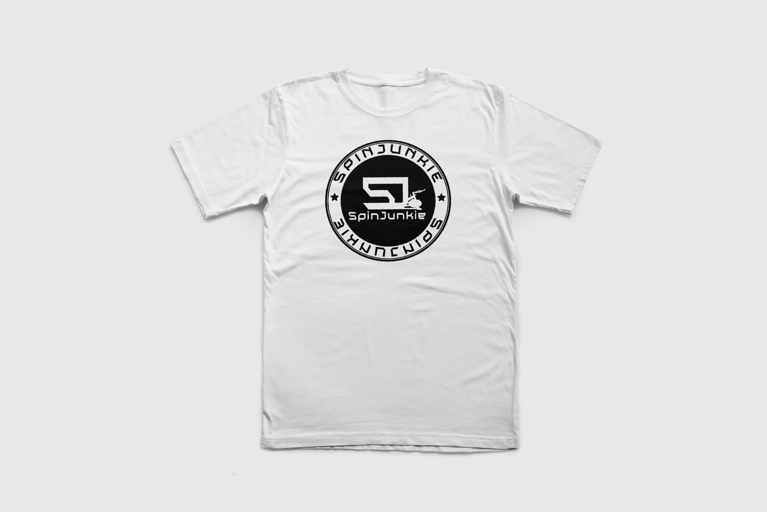 SpinJunkie Black Stamp Logo