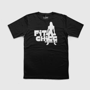 FitChicc Fitness White Logo T-Shirt